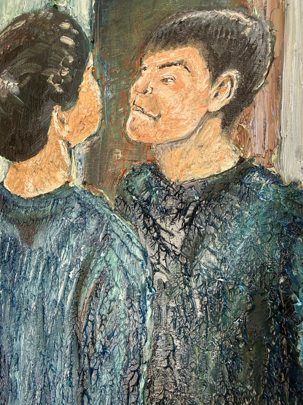 The Boy in the Mirror – Original Oil Painting