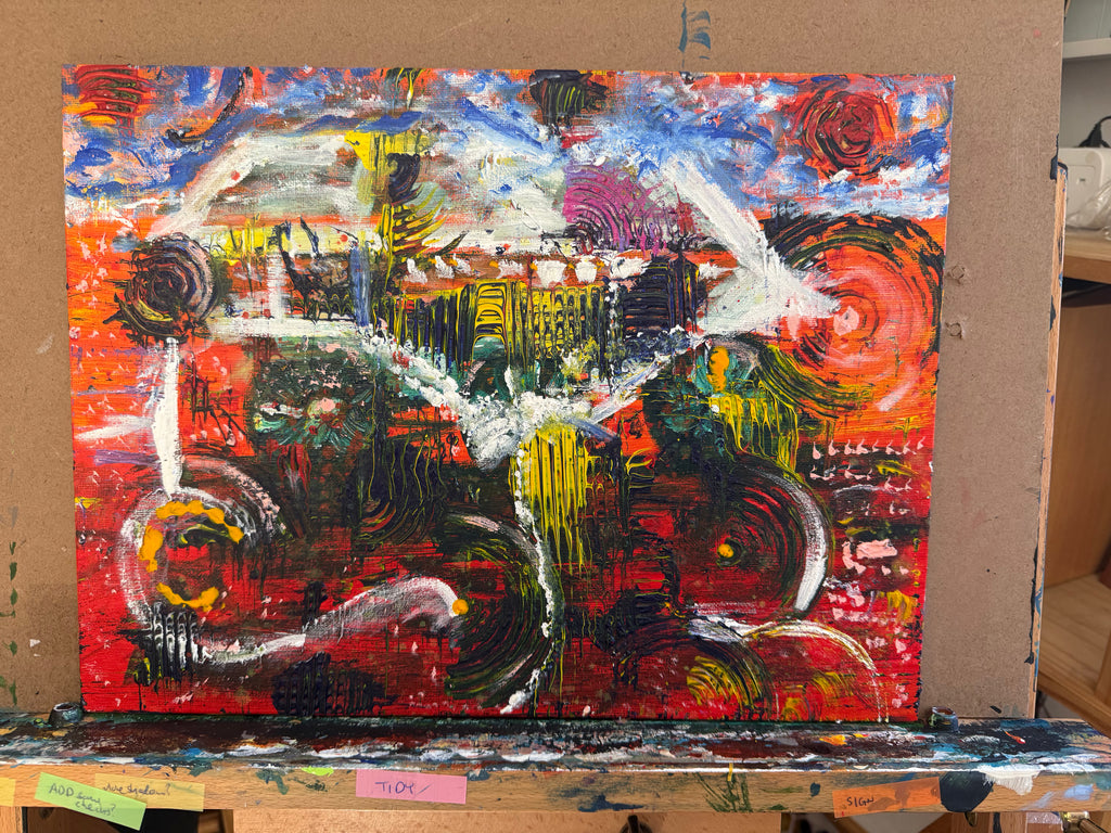 Signals in the Noise – Original Acrylic Painting