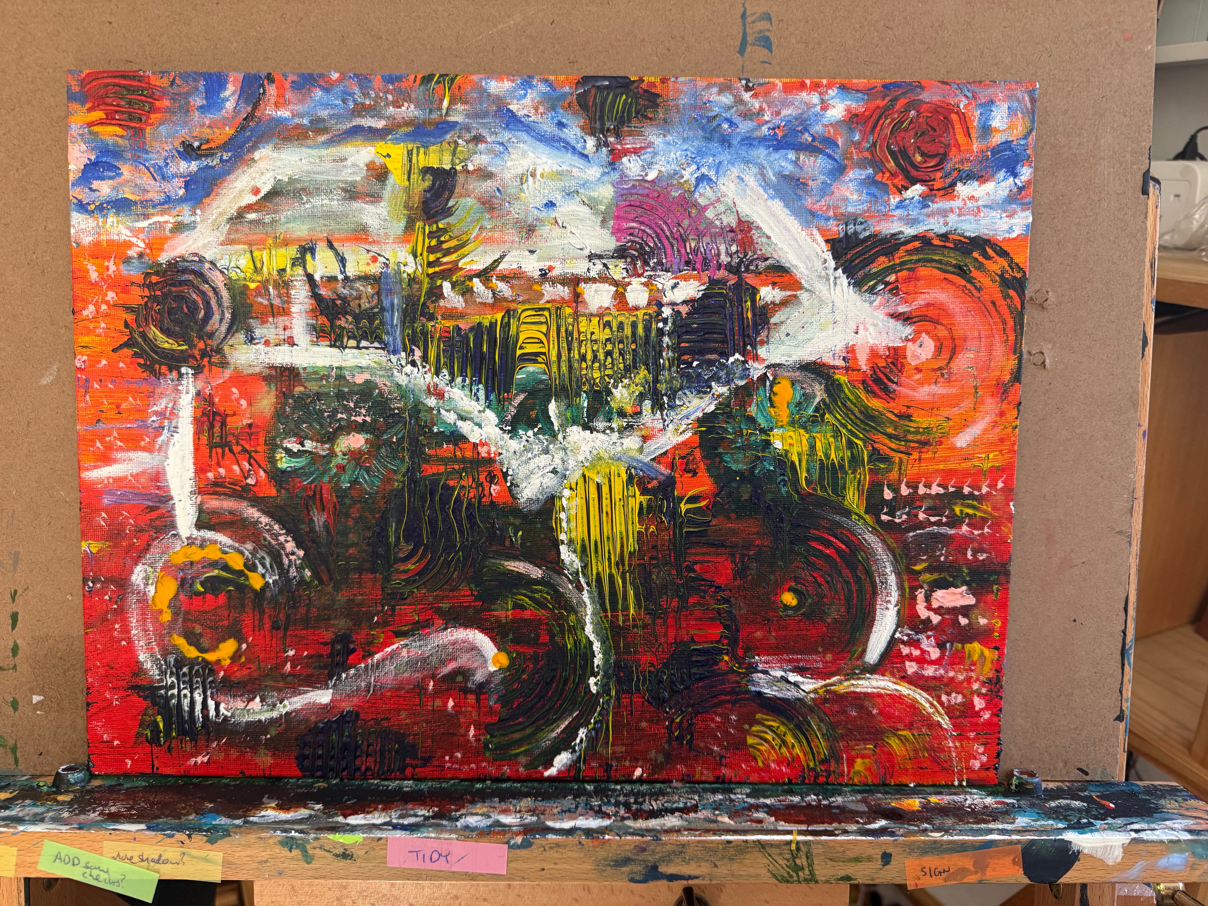 Signals in the Noise – Original Acrylic Painting