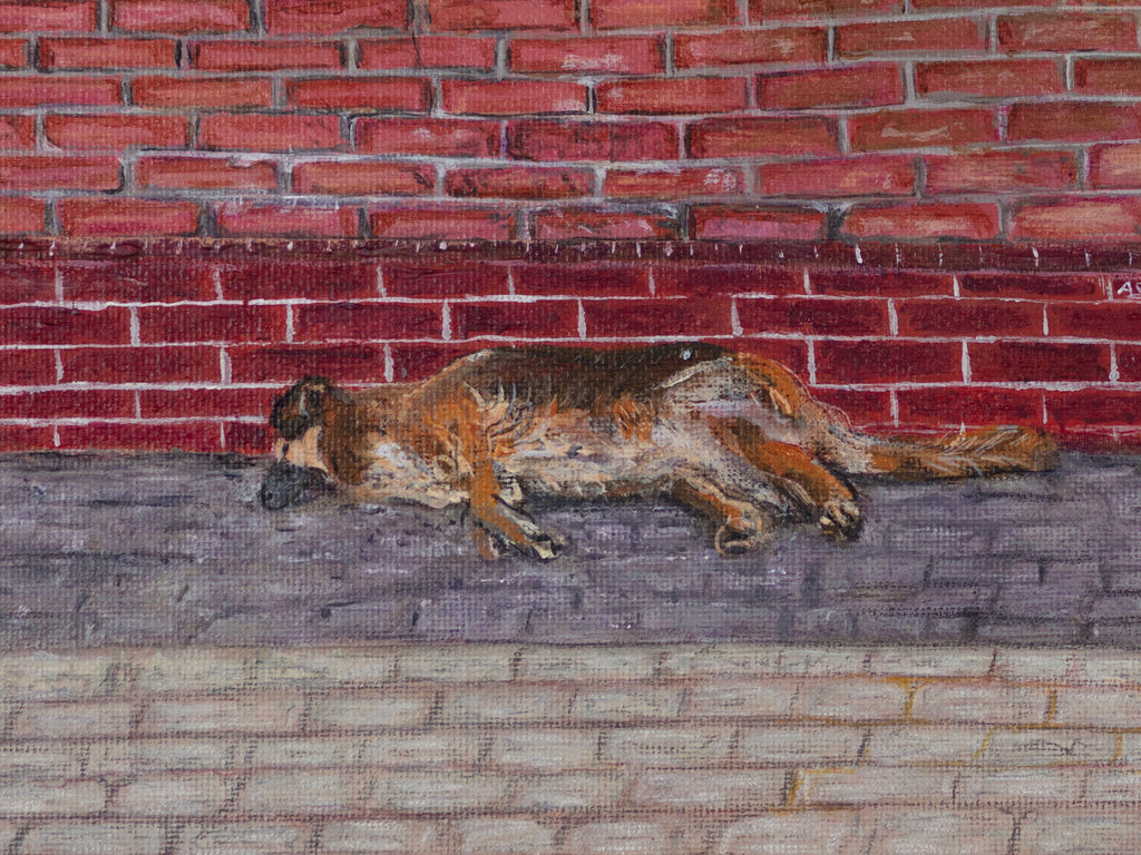 "Let Sleeping Dogs Lie" - Limited Edition Canvas Giclée Print