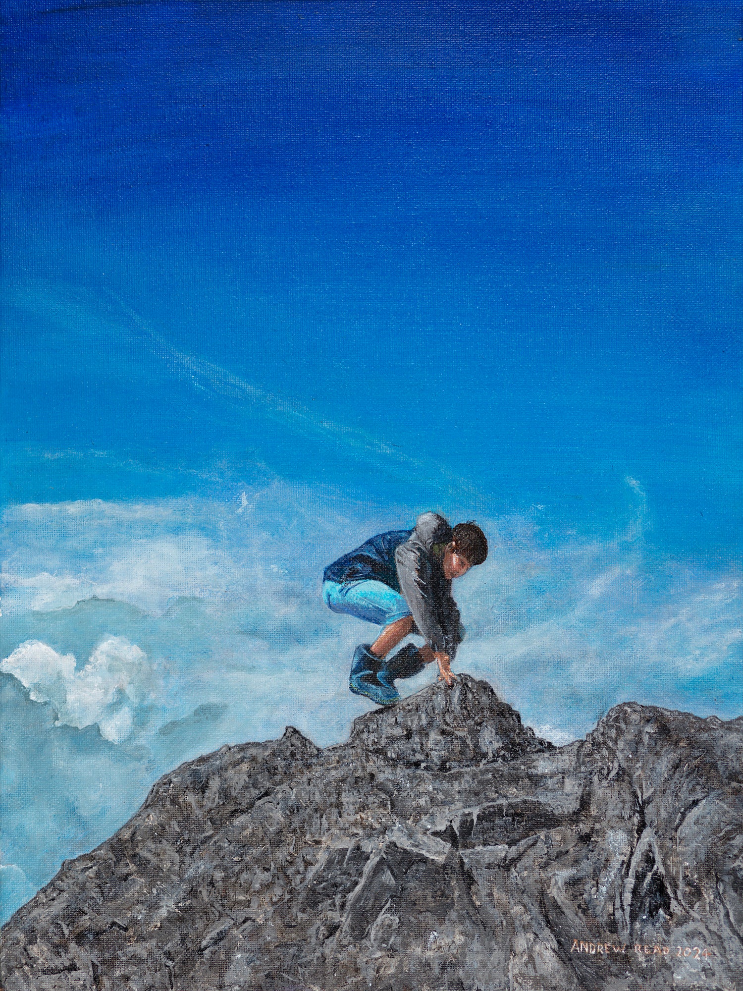 "On the Rocks"- Limited Edition Canvas Giclée Print