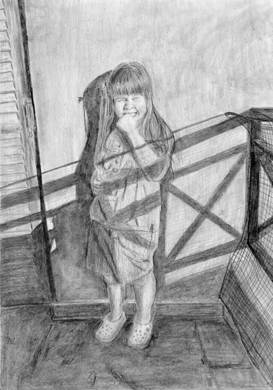 "Siviri Glee" - Pencil Drawing Postcard