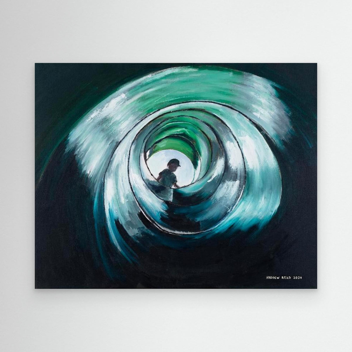 The Pause Before Bravery - Canvas Giclee Print