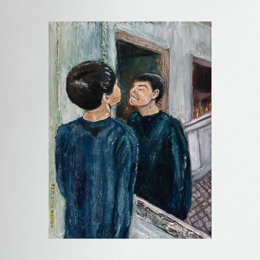 The Boy In The Mirror - Canvas Giclee Print