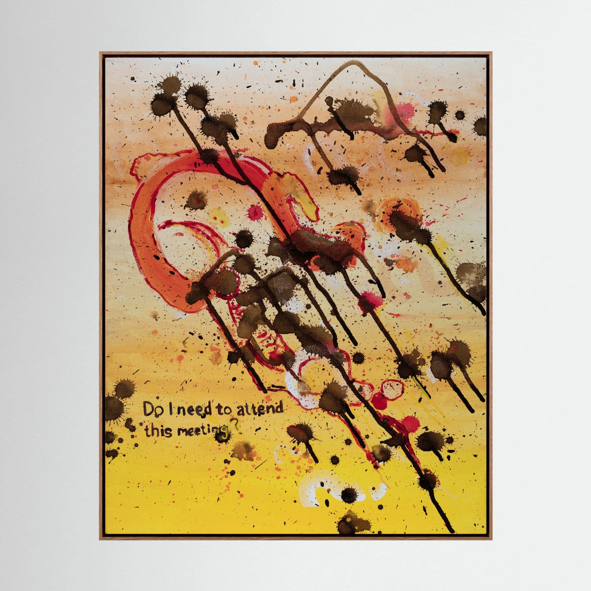 Do I Need To Attend This Meeting - Canvas Giclee Print