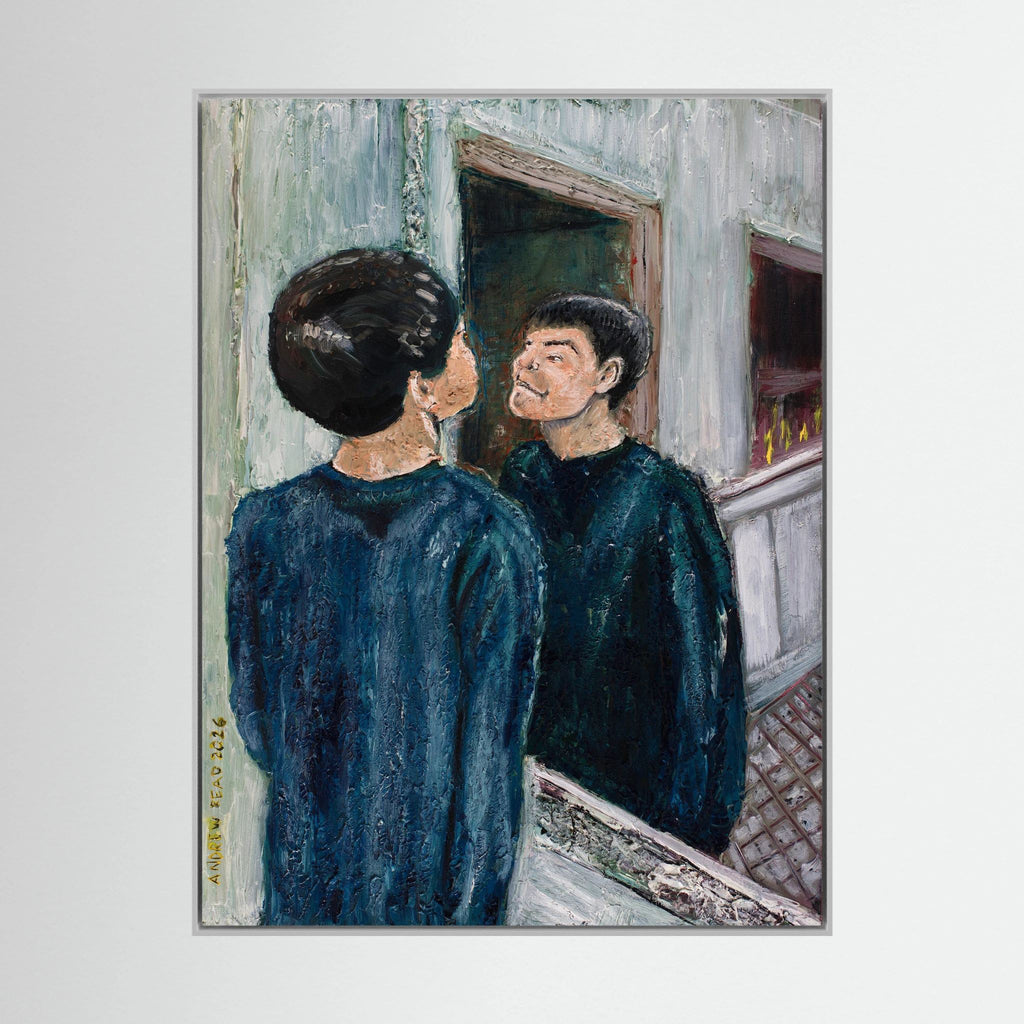 The Boy In The Mirror - Canvas Giclee Print