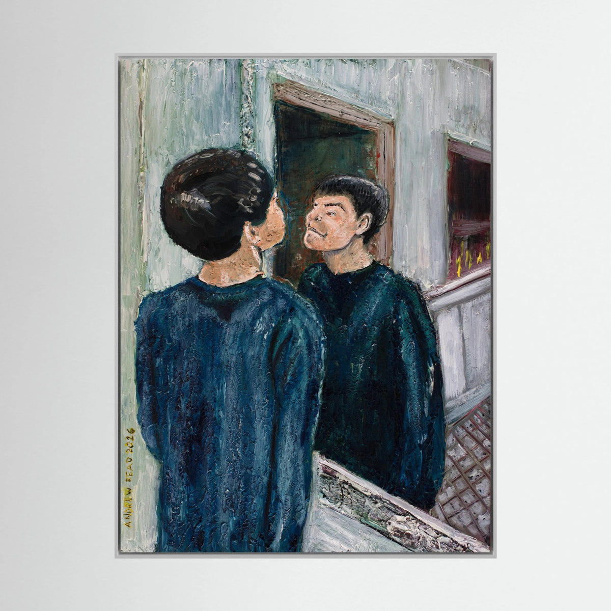 The Boy In The Mirror - Canvas Giclee Print