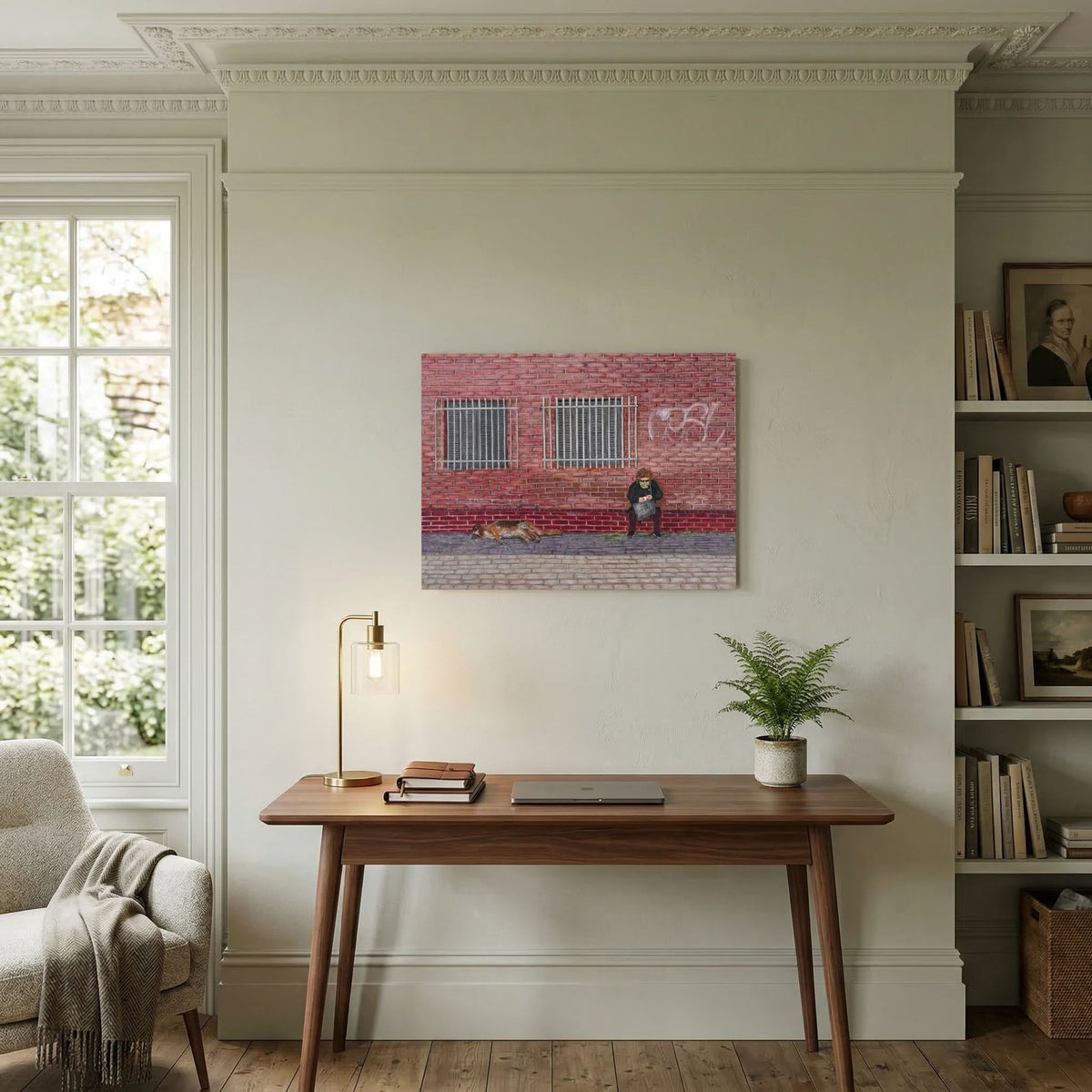 "Let Sleeping Dogs Lie" - Limited Edition Canvas Giclée Print