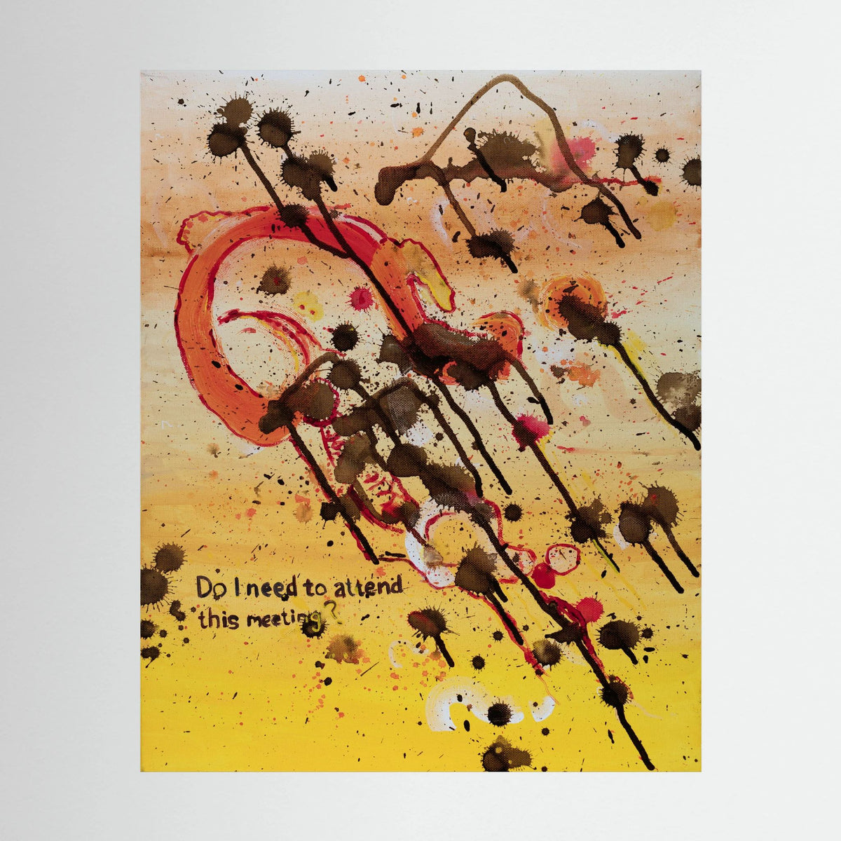 Do I Need To Attend This Meeting - Canvas Giclee Print