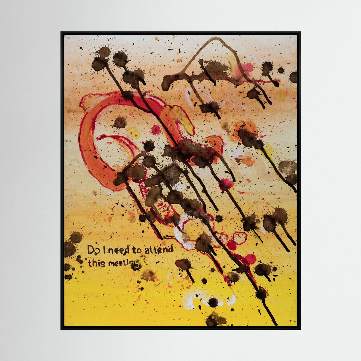 Do I Need To Attend This Meeting - Canvas Giclee Print