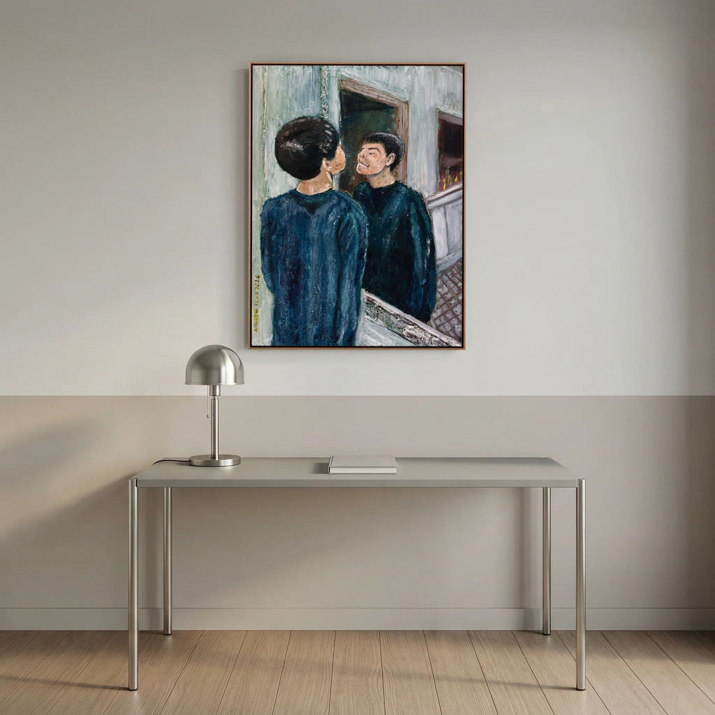 The Boy In The Mirror - Canvas Giclee Print
