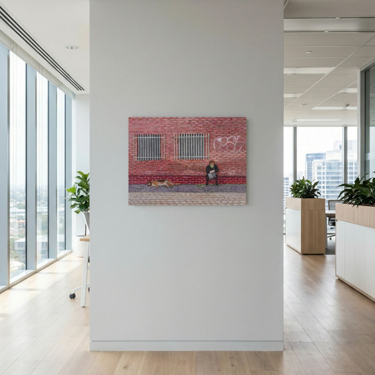 "Let Sleeping Dogs Lie" - Limited Edition Canvas Giclée Print