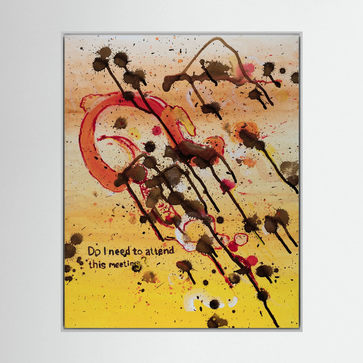 Do I Need To Attend This Meeting - Canvas Giclee Print